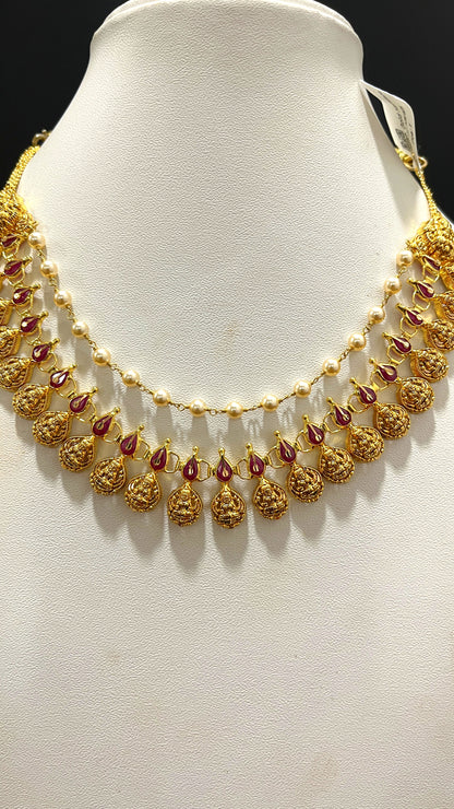 Saravana Jewellers 14.48gms NECKLACE 22K Yellow Gold