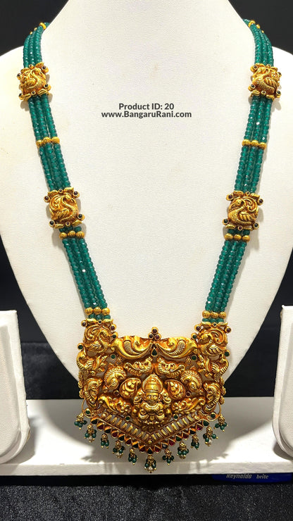 Saravana Jewellers 56.9gms SILVER HARAMS 916 Nakshi