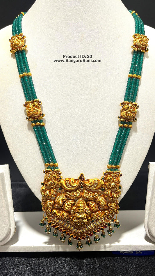 Saravana Jewellers 56.9gms SILVER HARAMS 916 Nakshi