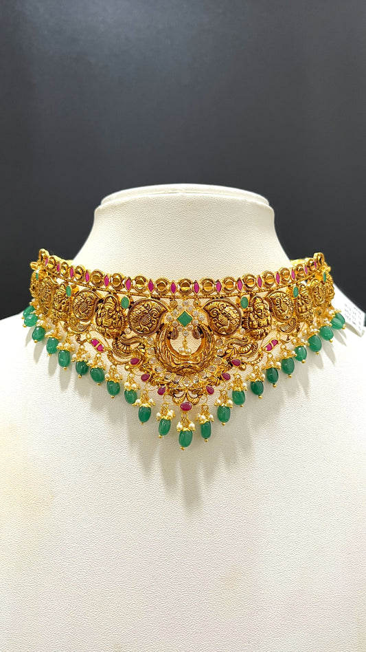 Saravana Jewellers 25.516gms CHOKER 22K Yellow Gold