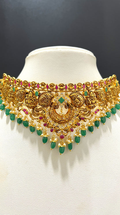 Saravana Jewellers 25.516gms CHOKER 22K Yellow Gold