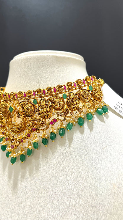 Saravana Jewellers 25.516gms CHOKER 22K Yellow Gold