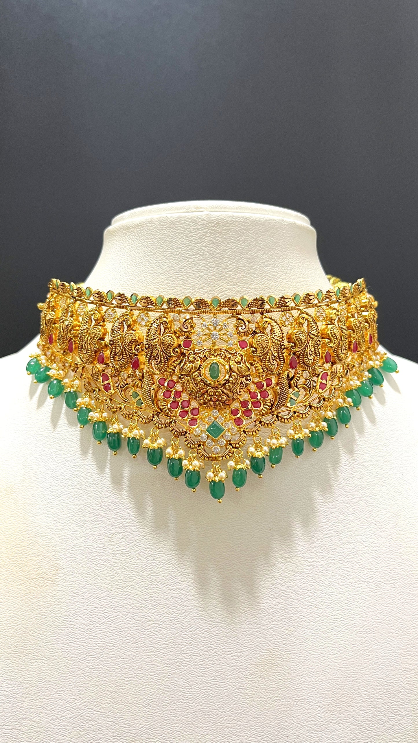 Saravana Jewellers 26.534gms CHOKER 22K Yellow Gold