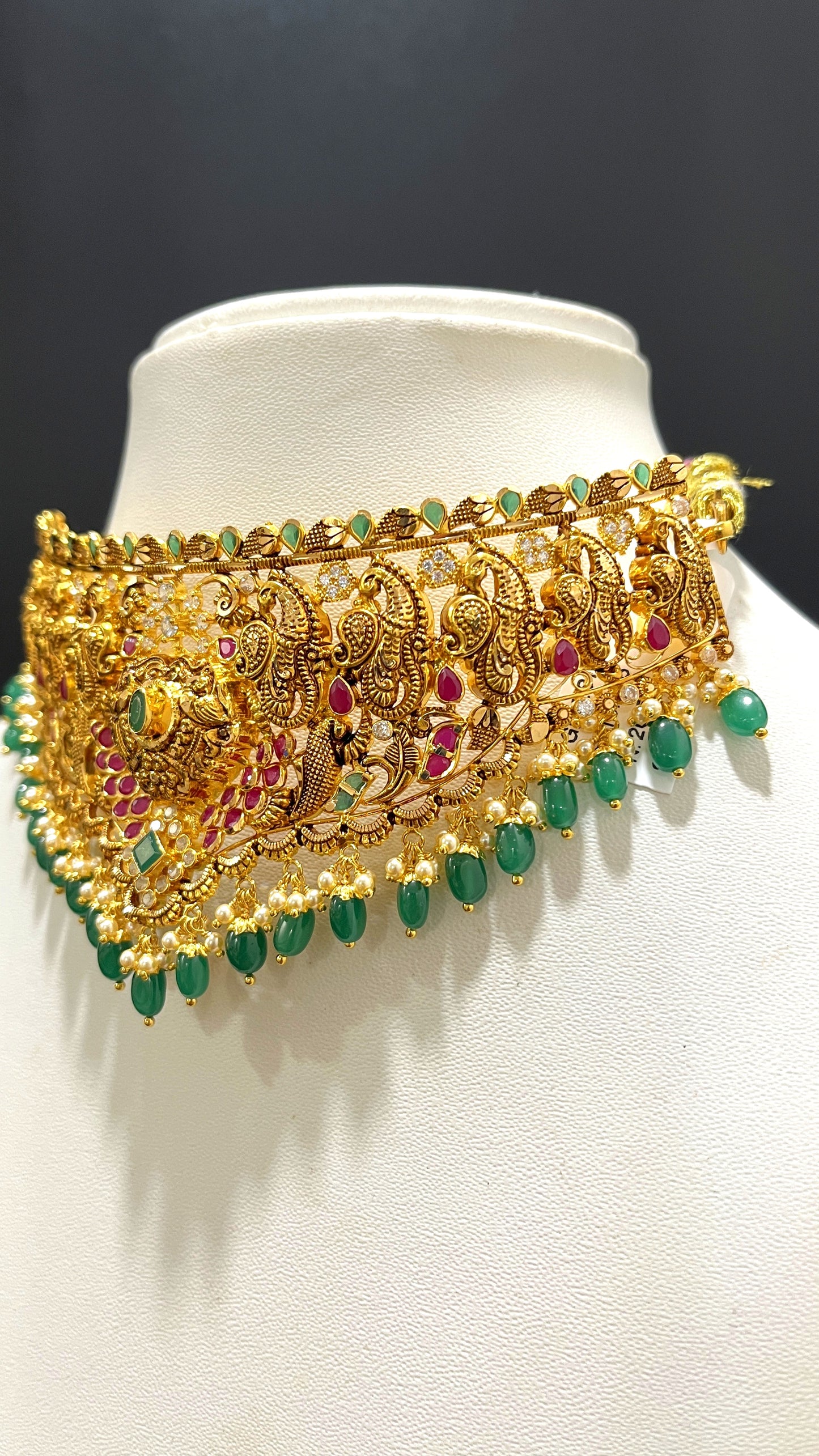 Saravana Jewellers 26.534gms CHOKER 22K Yellow Gold