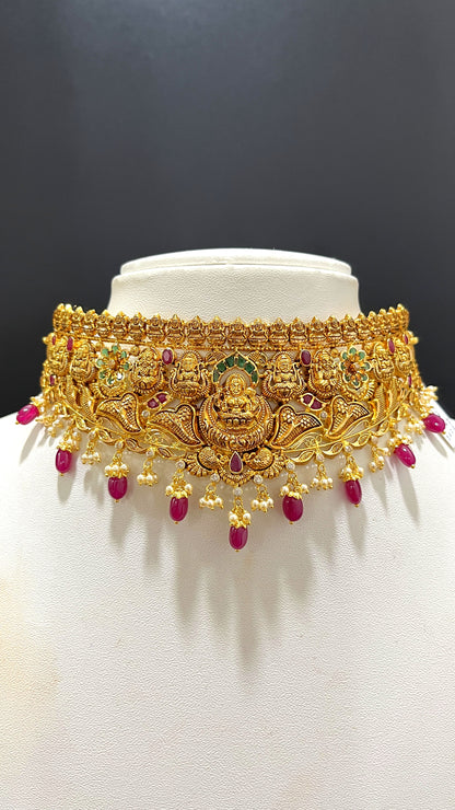 Saravana Jewellers 23.672gms CHOKER 22K Yellow Gold