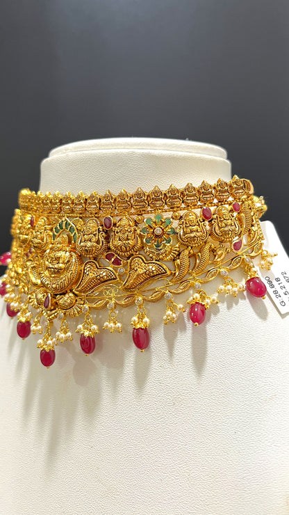 Saravana Jewellers 23.672gms CHOKER 22K Yellow Gold