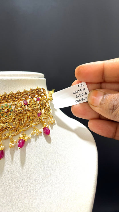 Saravana Jewellers 23.672gms CHOKER 22K Yellow Gold