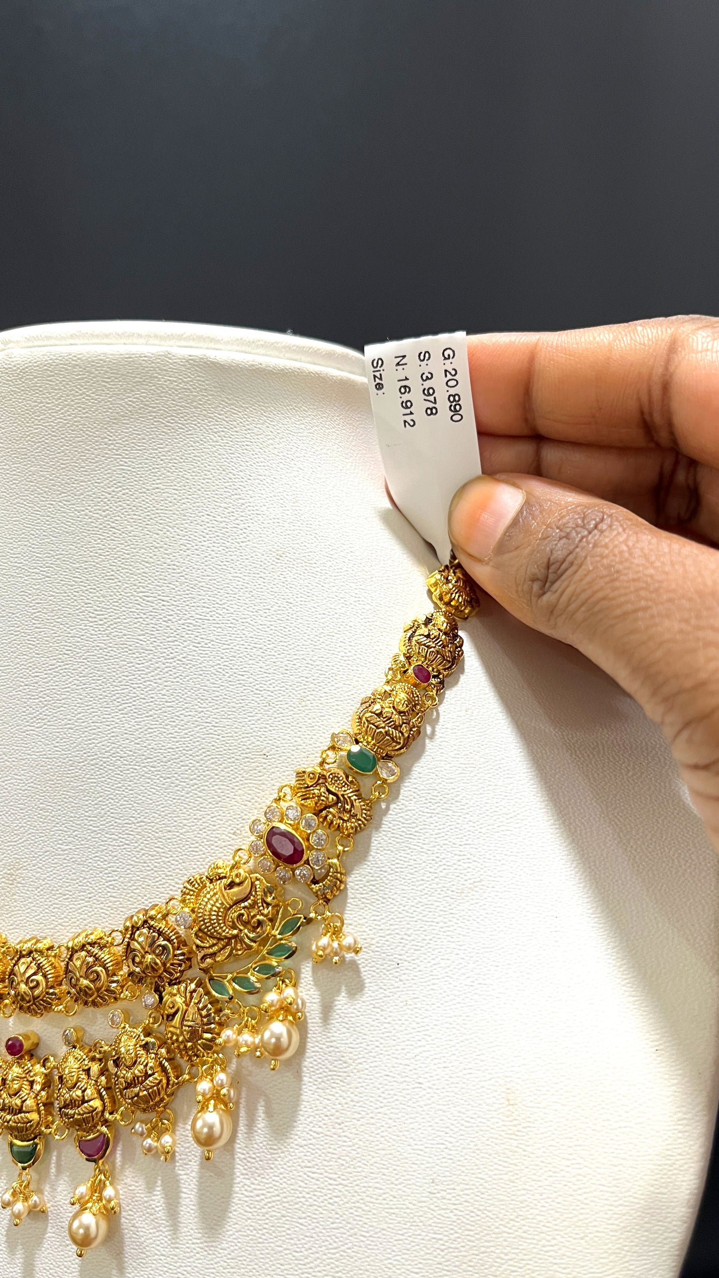 Saravana Jewellers 16.912gms NECKLACE 22K Yellow Gold