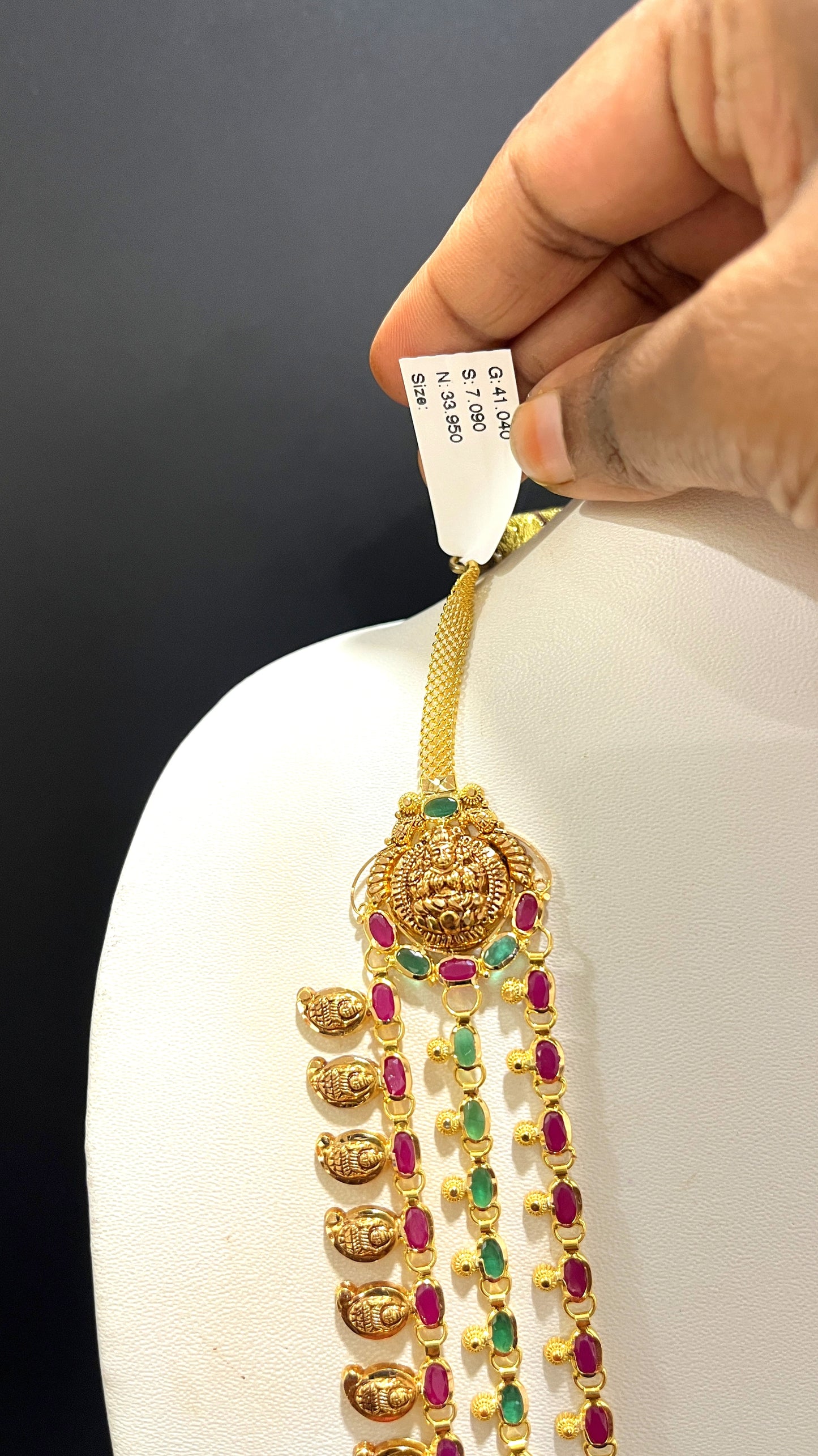 Saravana Jewellers 33.95gms HARAMS 22K Yellow Gold