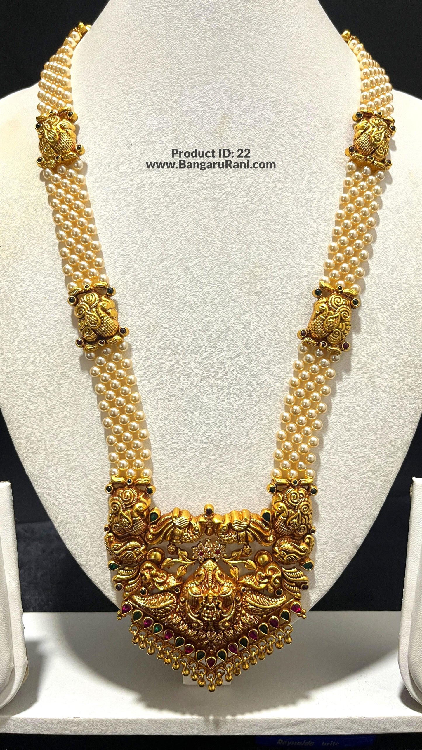 Saravana Jewellers 45.3gms SILVER HARAMS 916 Nakshi