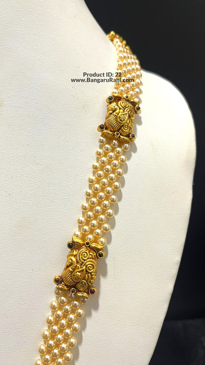 Saravana Jewellers 45.3gms SILVER HARAMS 916 Nakshi