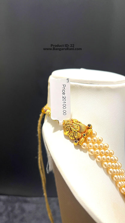 Saravana Jewellers 45.3gms SILVER HARAMS 916 Nakshi