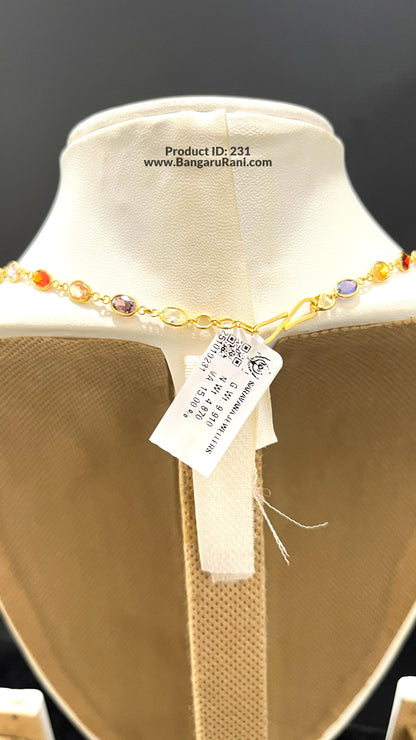 Saravana Jewellers 4.87gms GOLD NECKLACE 22K Yellow Gold