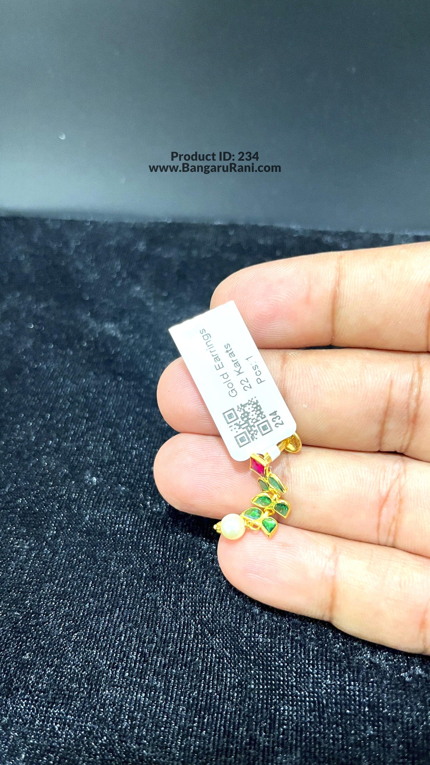 Saravana Jewellers 2.39gms GOLD EARRINGS 22K Yellow Gold