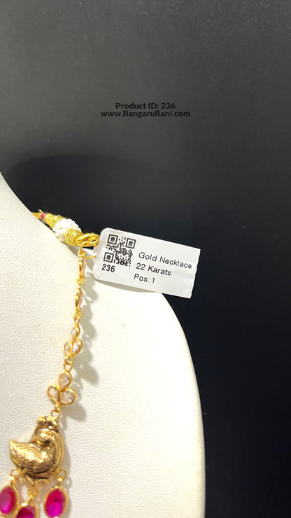 Saravana Jewellers 13.21gms GOLD NECKLACE 22K Yellow Gold
