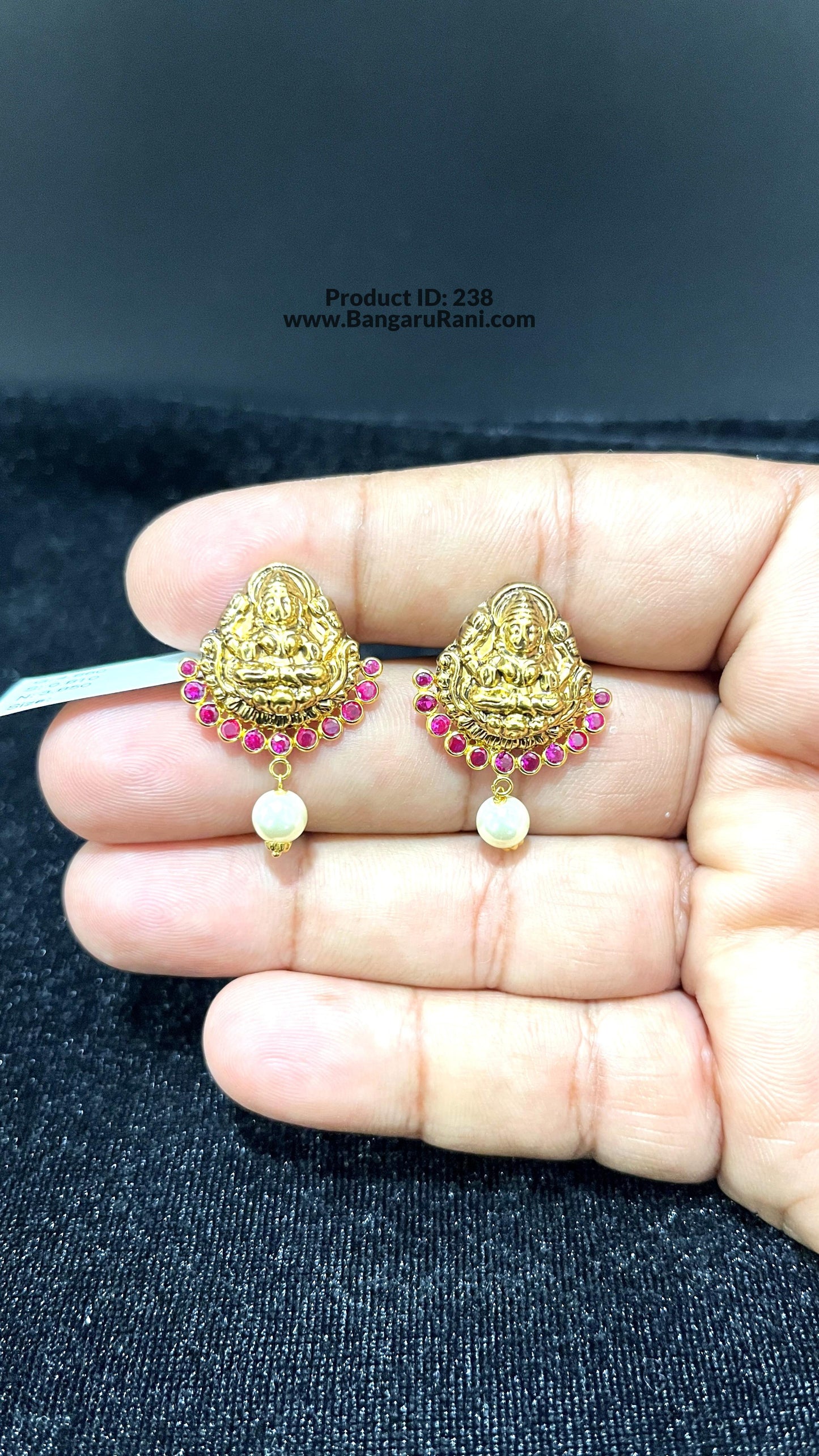 Saravana Jewellers 3.85gms GOLD EARRINGS 22K Yellow Gold
