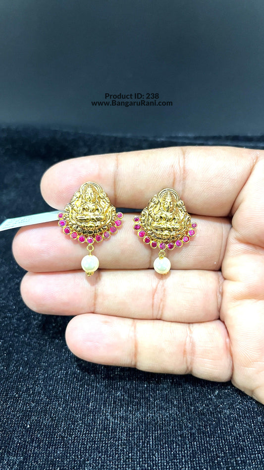 Saravana Jewellers 3.85gms GOLD EARRINGS 22K Yellow Gold