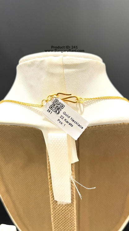 Saravana Jewellers 5.68gms GOLD NECKLACE 22K Yellow Gold