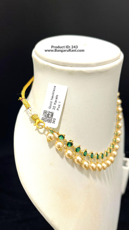 Saravana Jewellers 4.38gms GOLD NECKLACE 22K Yellow Gold