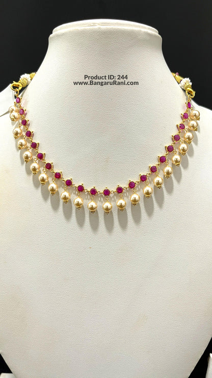 Saravana Jewellers 4.43gms GOLD NECKLACE 22K Yellow Gold