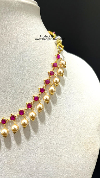 Saravana Jewellers 4.43gms GOLD NECKLACE 22K Yellow Gold