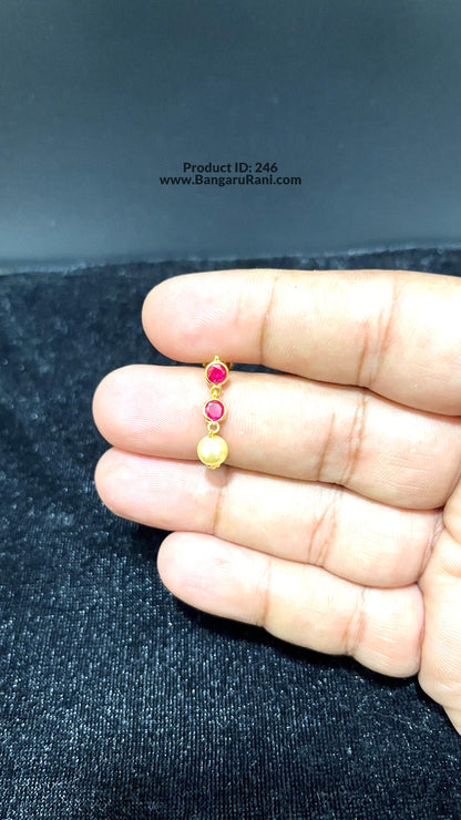 Saravana Jewellers 1.55gms GOLD EARRINGS 22K Yellow Gold