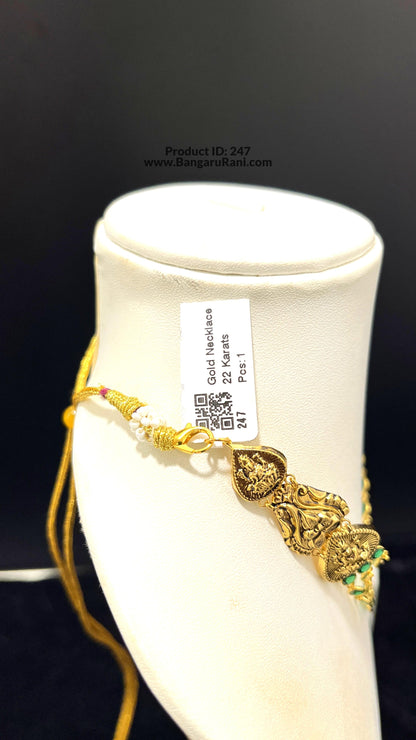 Saravana Jewellers 8.06gms GOLD NECKLACE 22K Yellow Gold