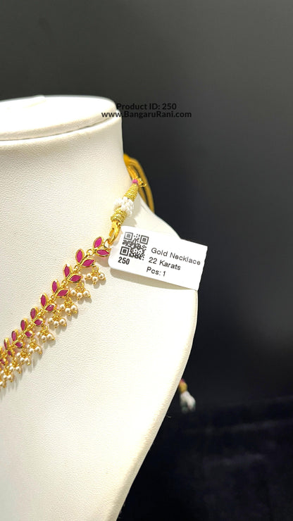 Saravana Jewellers 9.83gms GOLD NECKLACE 22K Yellow Gold