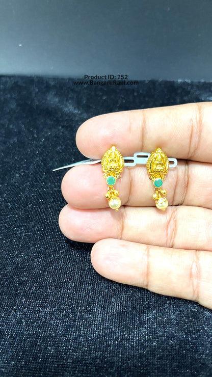 Saravana Jewellers 1.8gms GOLD EARRINGS 22K Yellow Gold