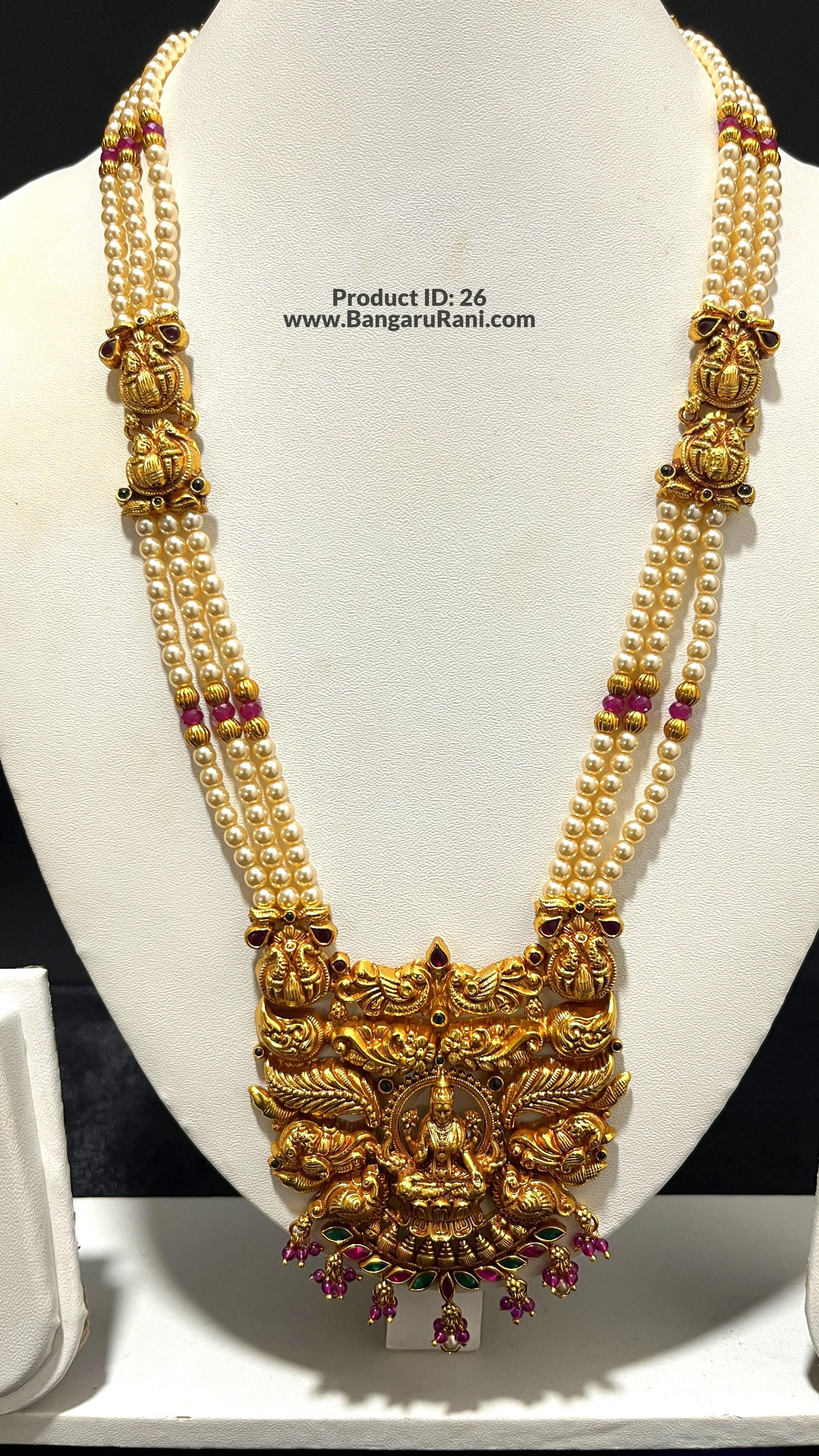 Saravana Jewellers 44.8gms SILVER HARAMS 916 Nakshi