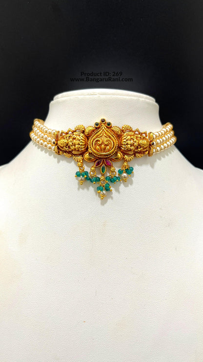 Saravana Jewellers SILVER pearl choker