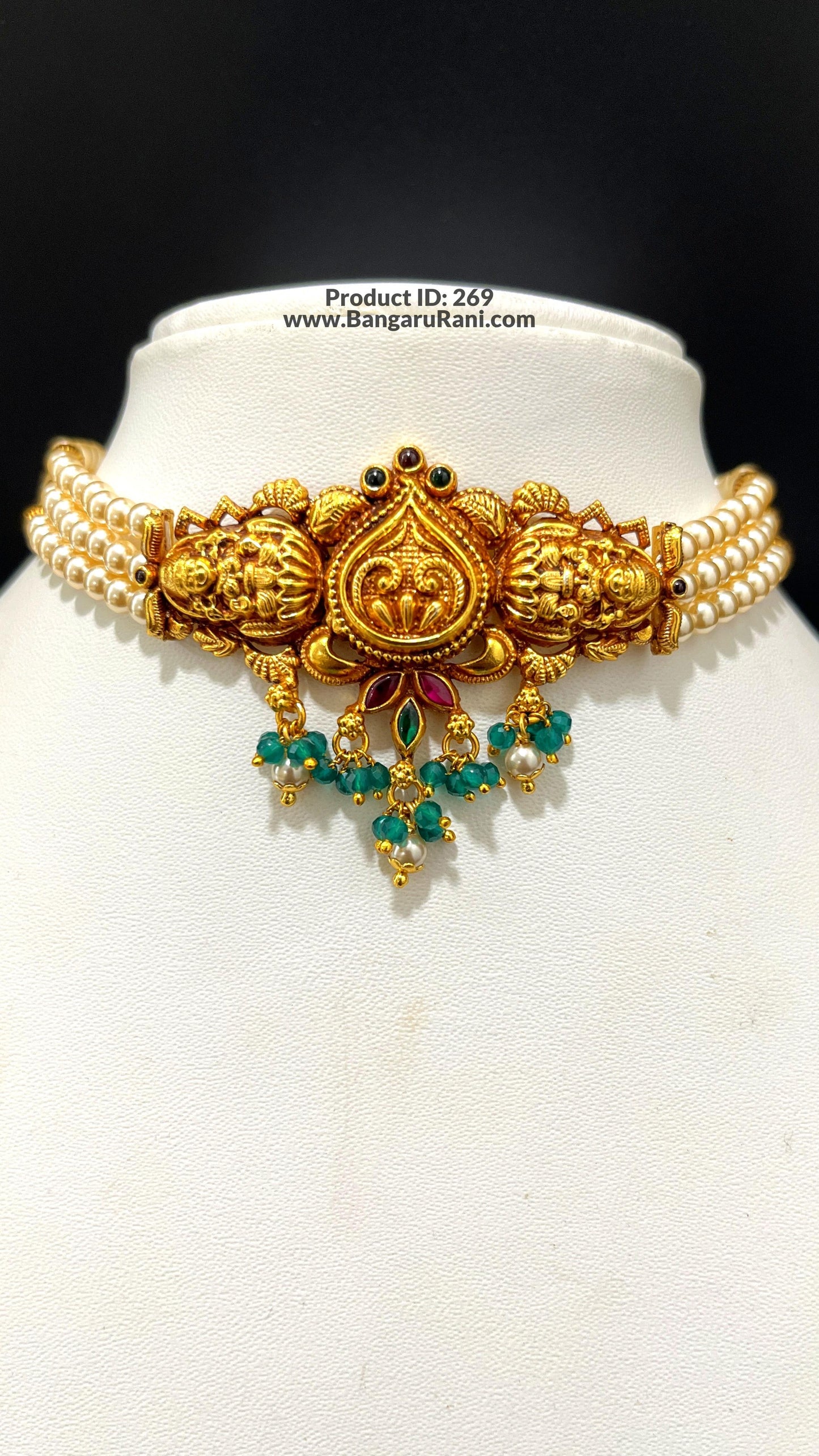 Saravana Jewellers SILVER pearl choker