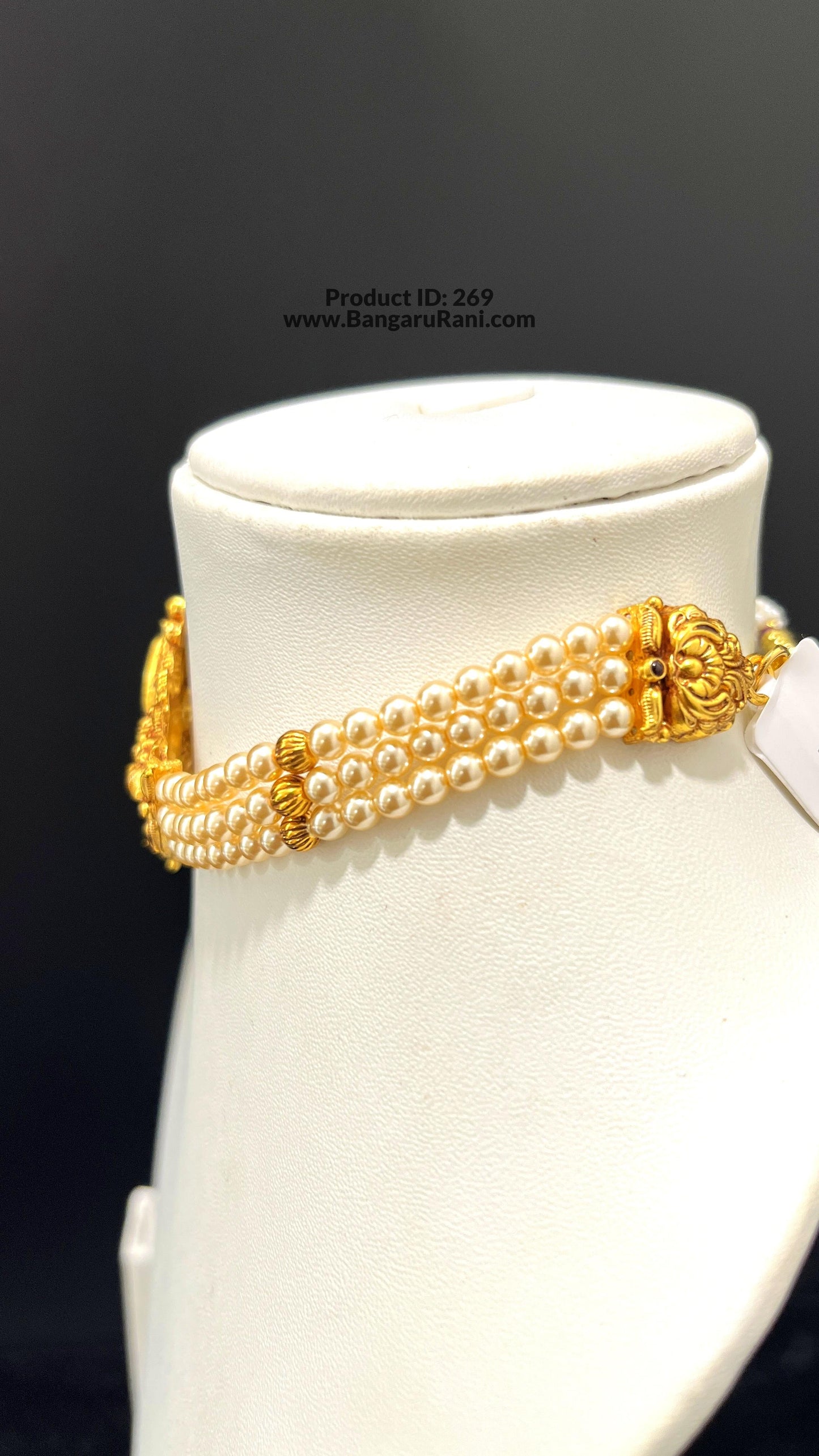 Saravana Jewellers SILVER pearl choker