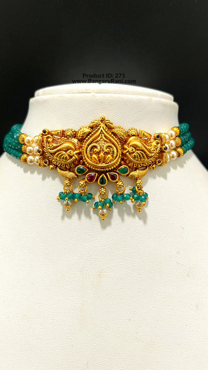 Saravana Jewellers SILVER beads-choker
