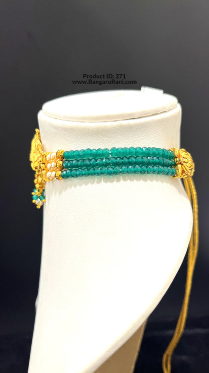 Saravana Jewellers SILVER beads-choker