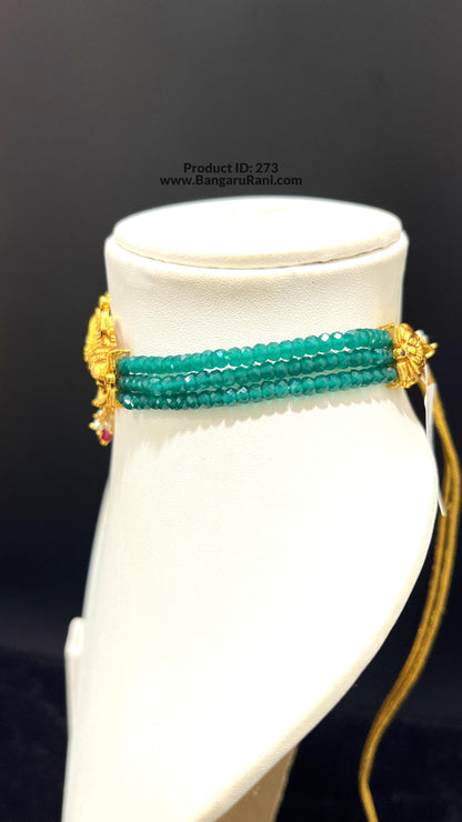 Saravana Jewellers SILVER beads-choker