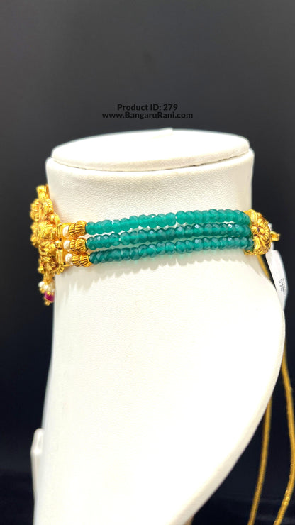 Saravana Jewellers SILVER beads-choker