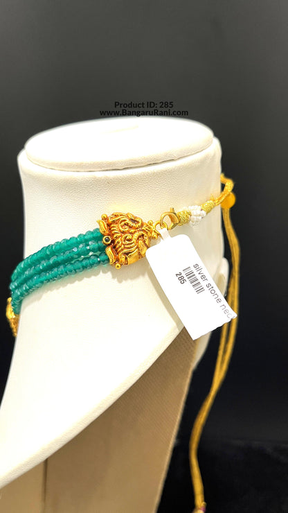 Saravana Jewellers SILVER beads-choker