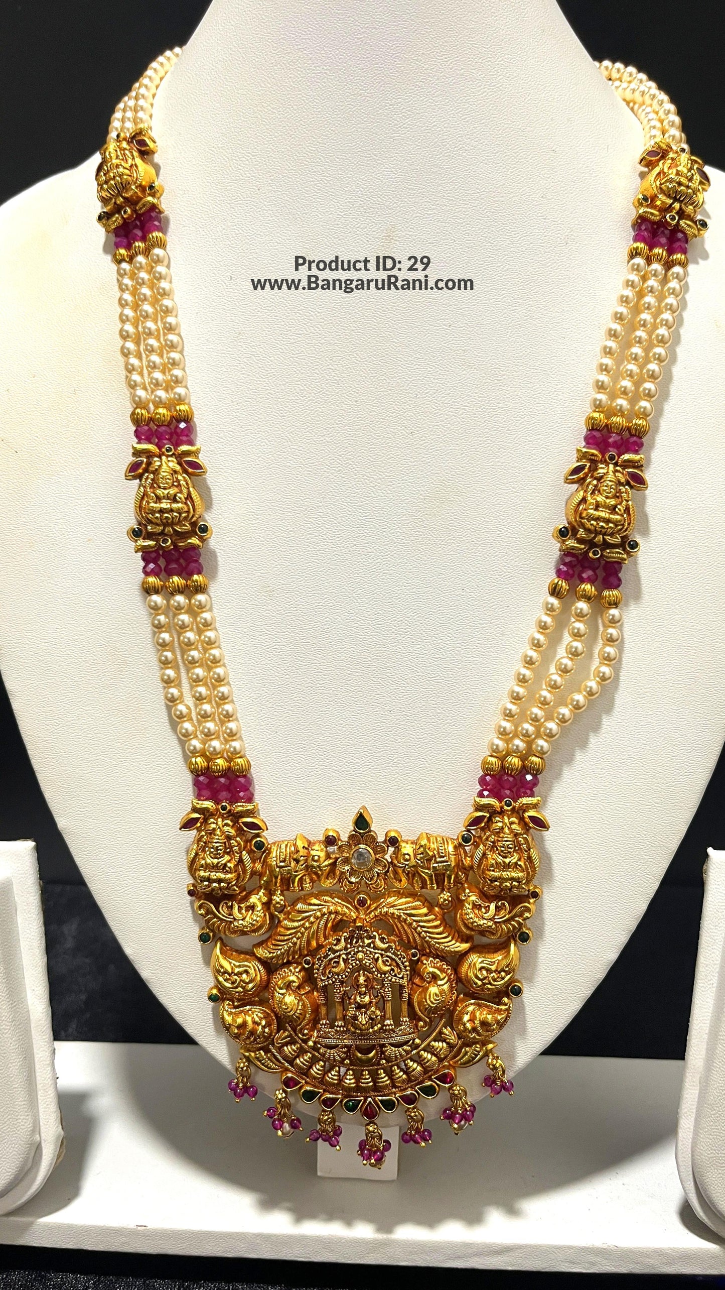 Saravana Jewellers 52.3gms SILVER HARAMS 916 Nakshi