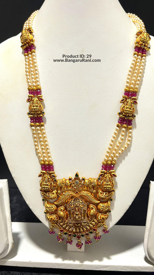 Saravana Jewellers 52.3gms SILVER HARAMS 916 Nakshi