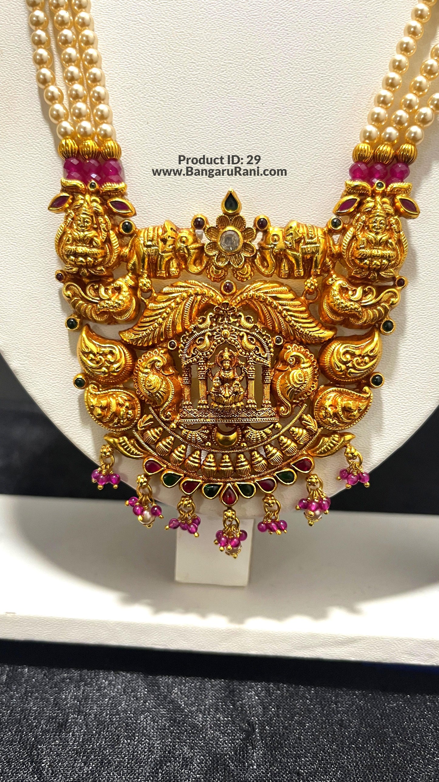 Saravana Jewellers 52.3gms SILVER HARAMS 916 Nakshi