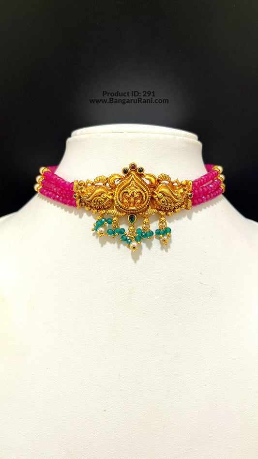 Saravana Jewellers SILVER beads-choker