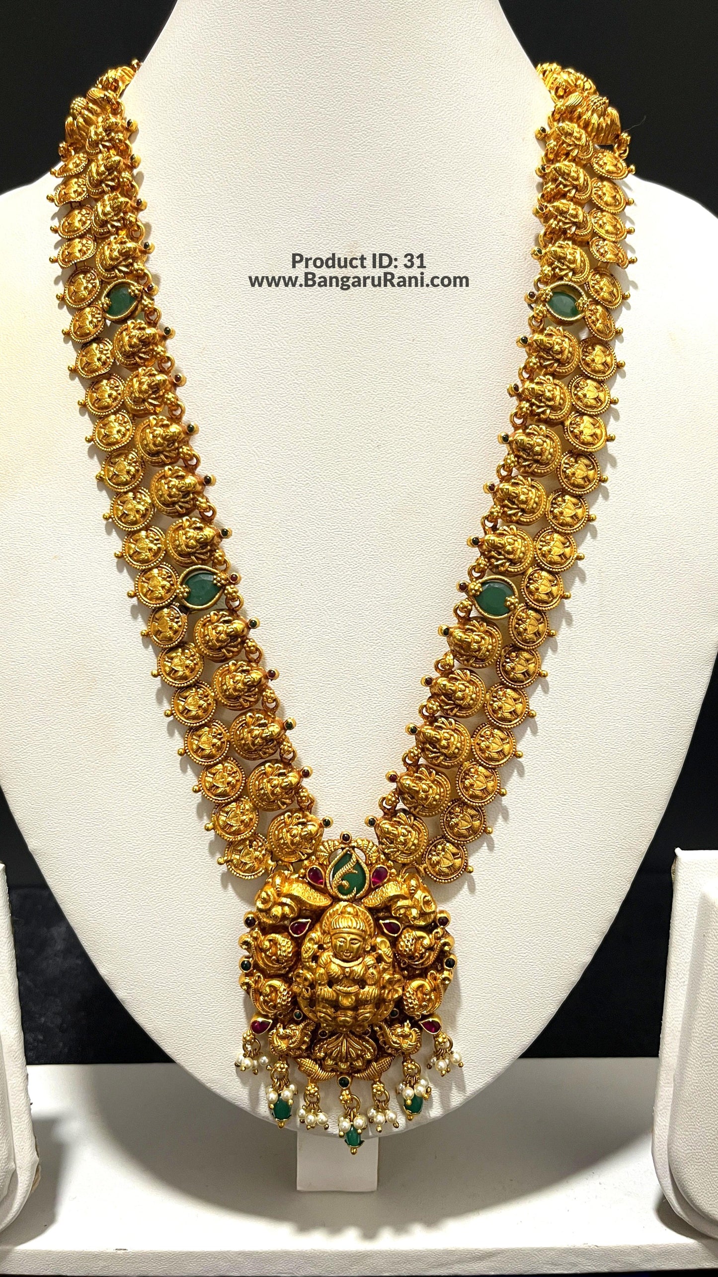 Saravana Jewellers 65.5gms SILVER HARAMS 916 Nakshi