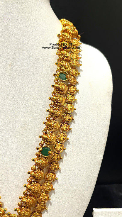 Saravana Jewellers 65.5gms SILVER HARAMS 916 Nakshi