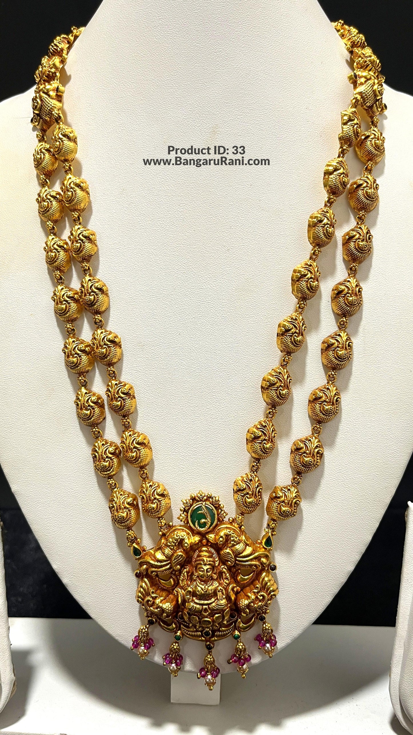 Saravana Jewellers 47.7gms SILVER HARAMS 916 Nakshi
