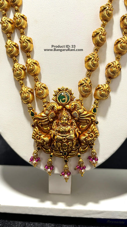 Saravana Jewellers 47.7gms SILVER HARAMS 916 Nakshi