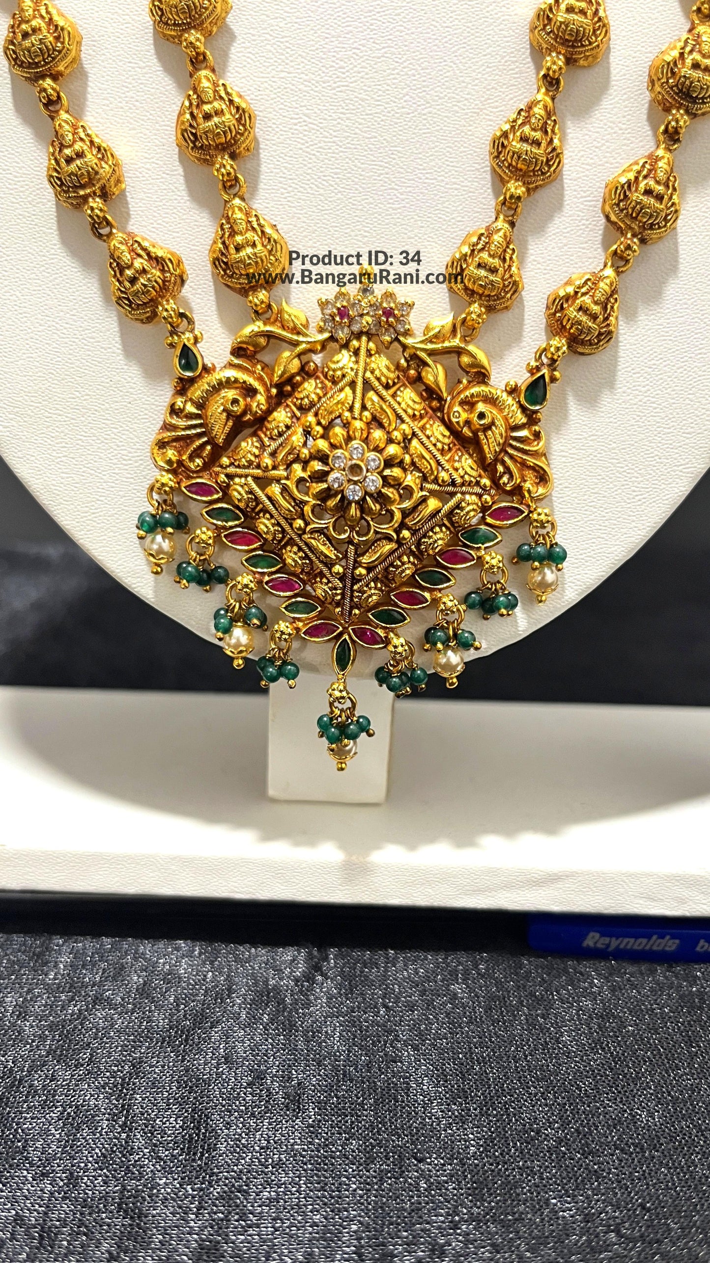 Saravana Jewellers 49.5gms SILVER HARAMS 916 Nakshi