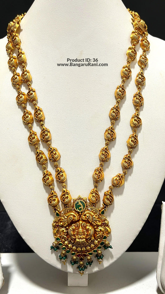 Saravana Jewellers 46gms SILVER HARAMS 916 Nakshi