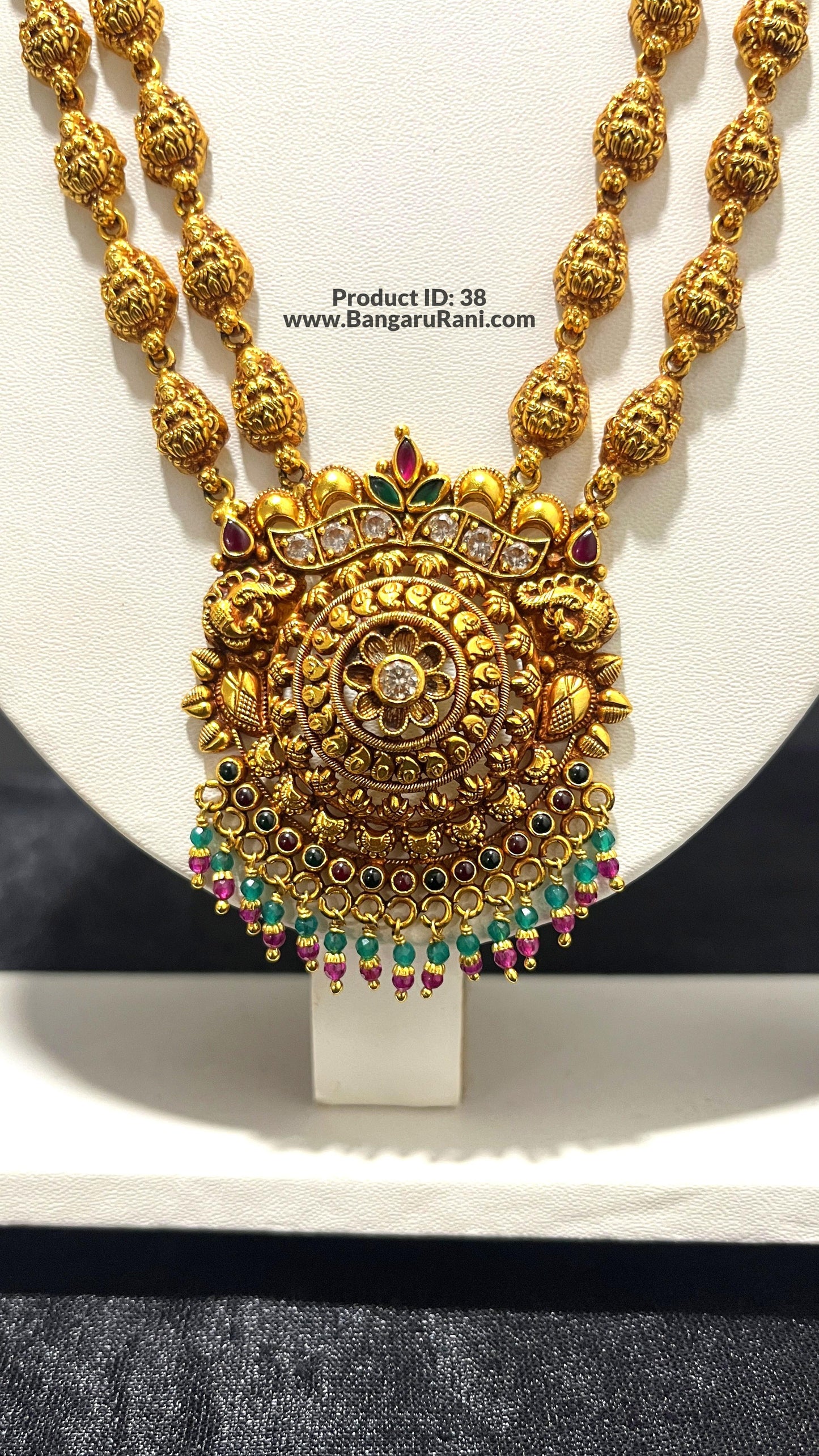 Saravana Jewellers 44.6gms SILVER HARAMS 916 Nakshi