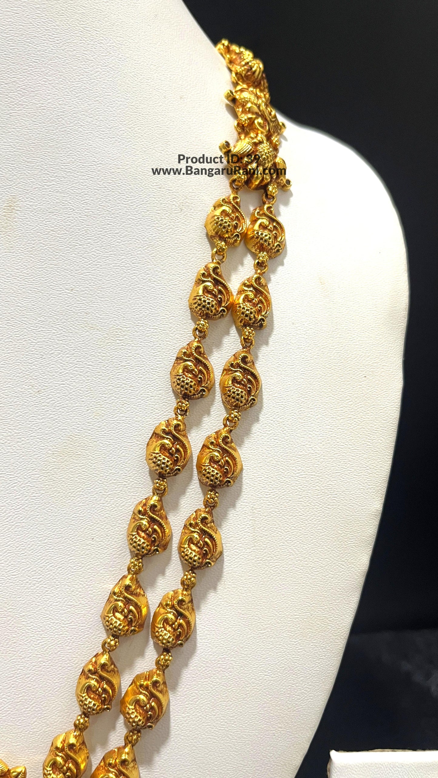 Saravana Jewellers 41.6gms SILVER HARAMS 916 Nakshi